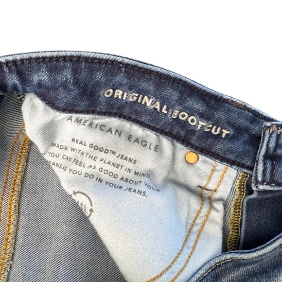American Eagle jeans Men's Sz 29x32 29 blue original bootcut classic cabincore - Picture 5 of 16